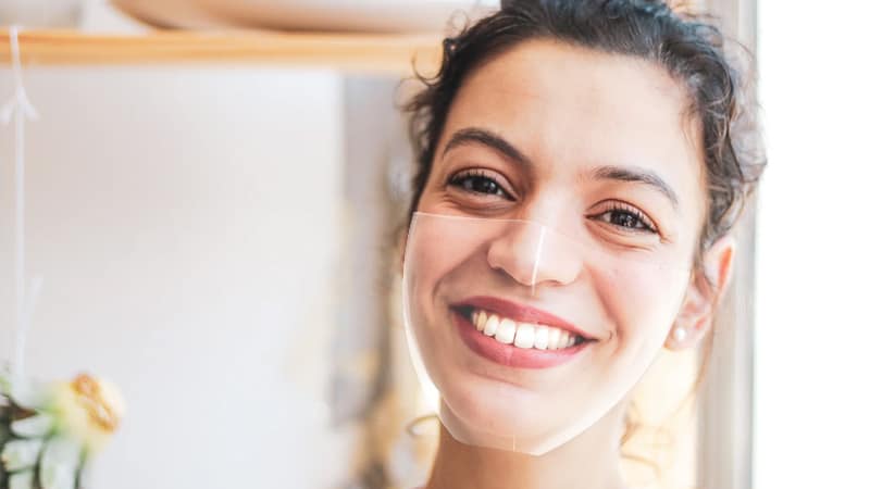 Masque transparent | Pandacola