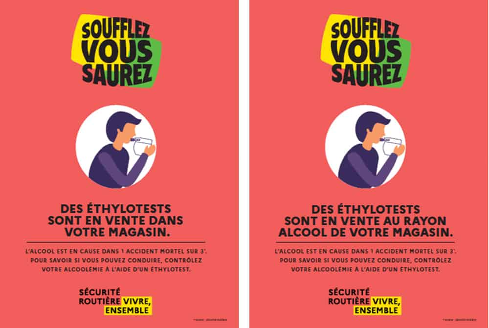 Affiche obligatoire ethylotest | Pandacola